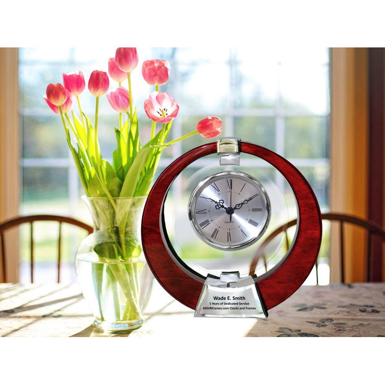 AllGiftFrames Analog Stainless Steel Quartz Movement / Crystal Tabletop